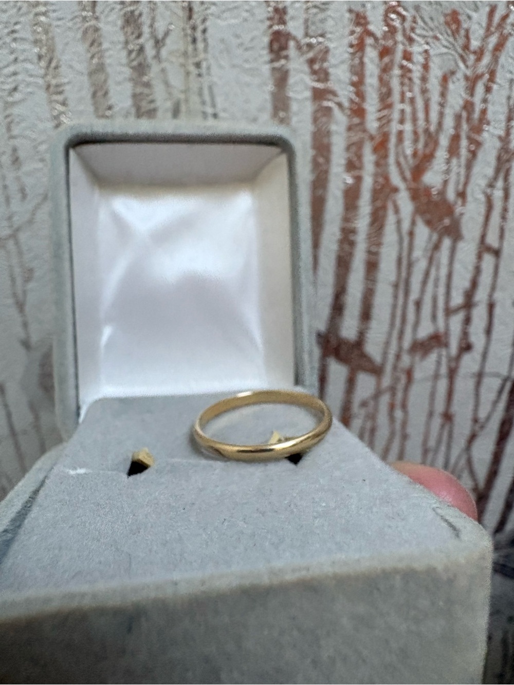 14k Gold Women’s Wedding Band Ring Vintage 5.75 1.0 GR - Picture 3 of 4